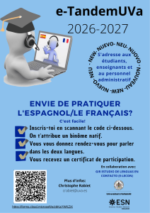 cartel e-TandemUVa 2026 FRANCÉS